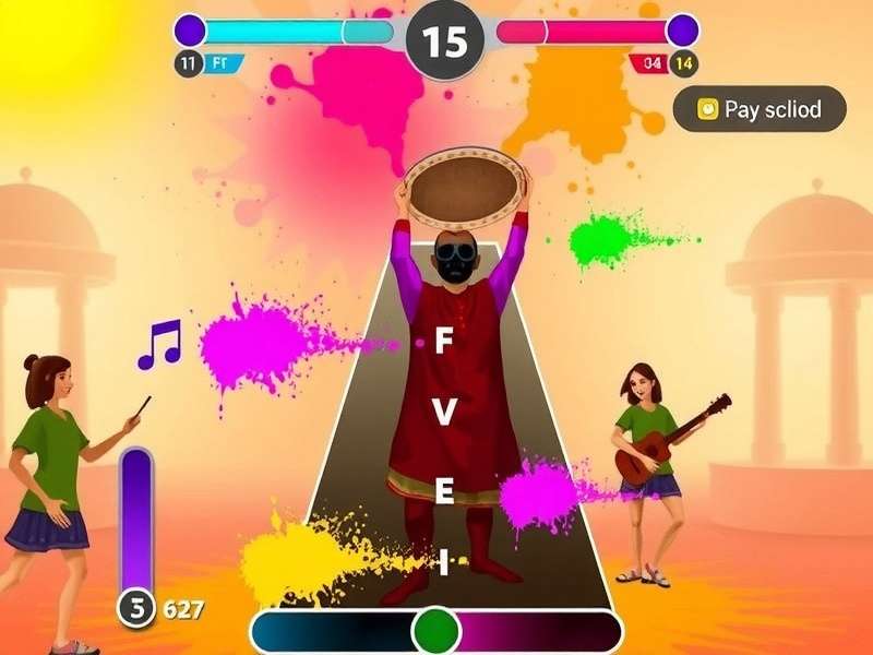 Beat Blitz Brilliance Indian festival event showcasing Holi colors